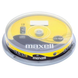 CD-RW80 MAXELL, 700MB, 52x, 10 бр