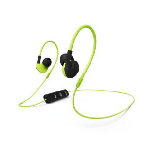 Спортни слушалки HAMA Active BT 177095, In-Ear, Bluetooth, Микрофон, Черен/Жълт