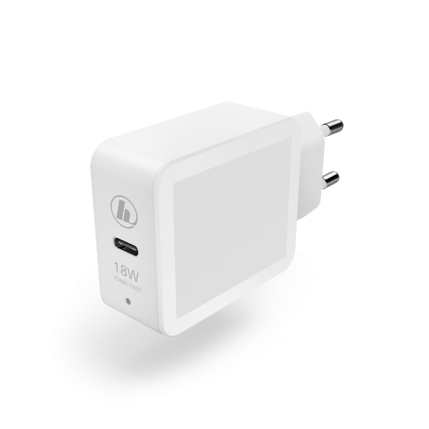 Мрежово зарядно HAMA 183277, USB Type-C, Power Delivery (PD), Qualcomm, 18 W, Бял