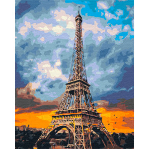Рисуване по номера Красив Париж, с подрамка, 40х50 см.