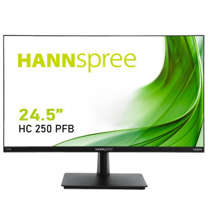 Монитор HANNSPREE HC 250 PFB, Full HD, Wide, 24.5 inch, D-Sub, HDMI, DP, Черен