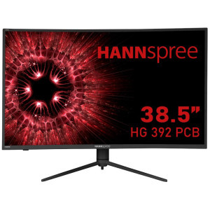 Геймърски монитор HANNSPREE HG 392 PCB, WQHD, Wide, Извит, 38.5 inch, 165 Hz, HDMI, DP, Черен