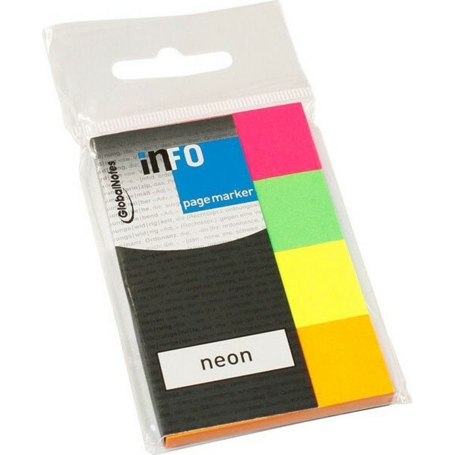 Самозалепващи листчета Info notes Page Marker Neon 4 цвята