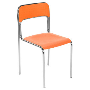 Посетителски стол Cortina, оранжев
