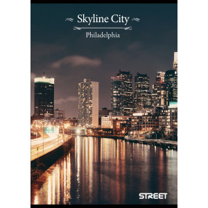 Тетрадка Street Skyline City А4, 54 листа, ред, офсет