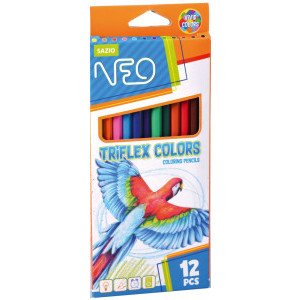 Цветни моливи Sazio, 12 цвята
