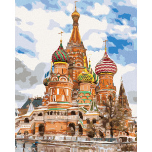Рисуване по номера Свети Босилек, Москва, с подрамка, 40х50 см.