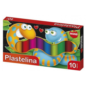 Пластилин Mona, 10 цвята