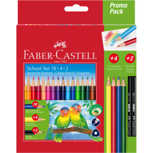 Цветни моливи Faber-castell 18+4+2 броя