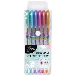 Гел химикалки Kidea, перлени, 6 цвята, DZP6KA