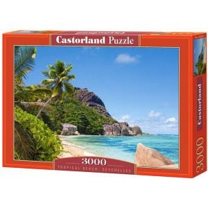 Пъзел Castorland Тропически плаж, 3000 eлемента, C-300228