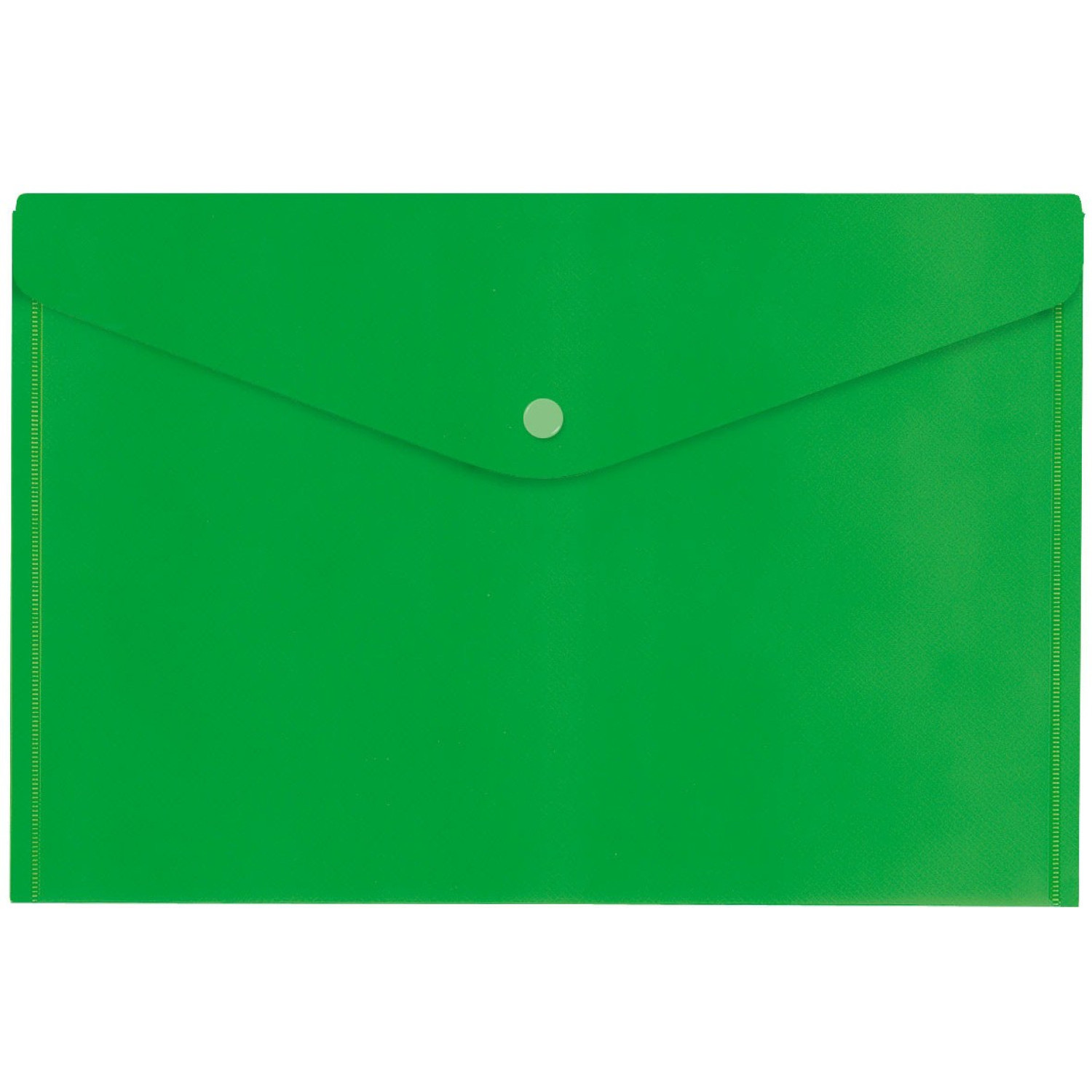 Папка PVC с копче Office zone зелена