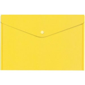 Папка PVC с копче Office zone жълта
