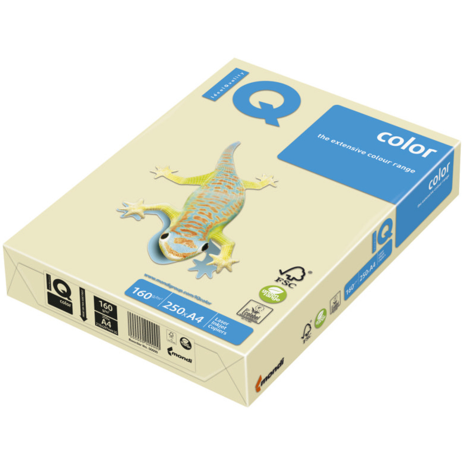 Копирен картон IQ BE66, 160 гр., ванилия