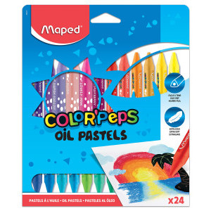 Пастели Maped Color Peps, маслени, 24 цвята