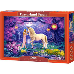 Пъзел Castorland Градината на еднорога, 1000 елемента, C-103614