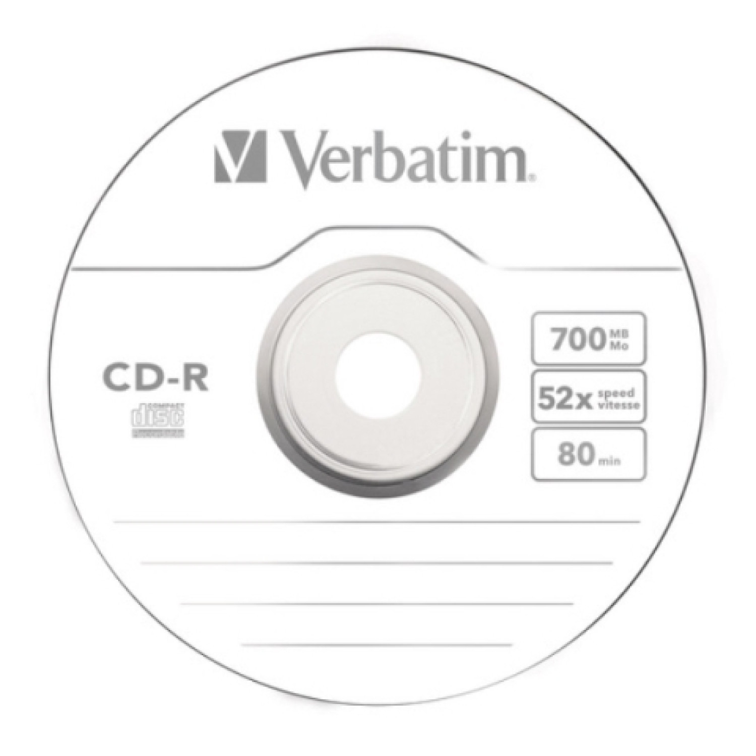 CD-R Verbatim, 700 MB, 52x