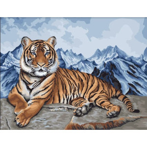 Рисуване по номера Тигър, с подрамка, 40х50 см.