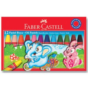 Пастели Faber-castell, маслени, 12 цвята