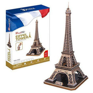 Пъзел Cubic Fun 3D Айфеловата кула, Париж 82 елемента, MC091