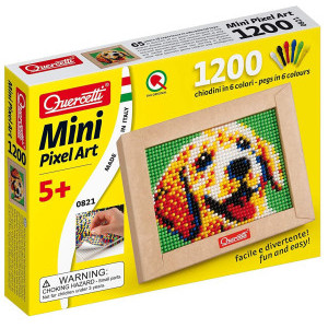 Мозайка Quercetti Mini pixel art Куче, 1200 елемента, 821