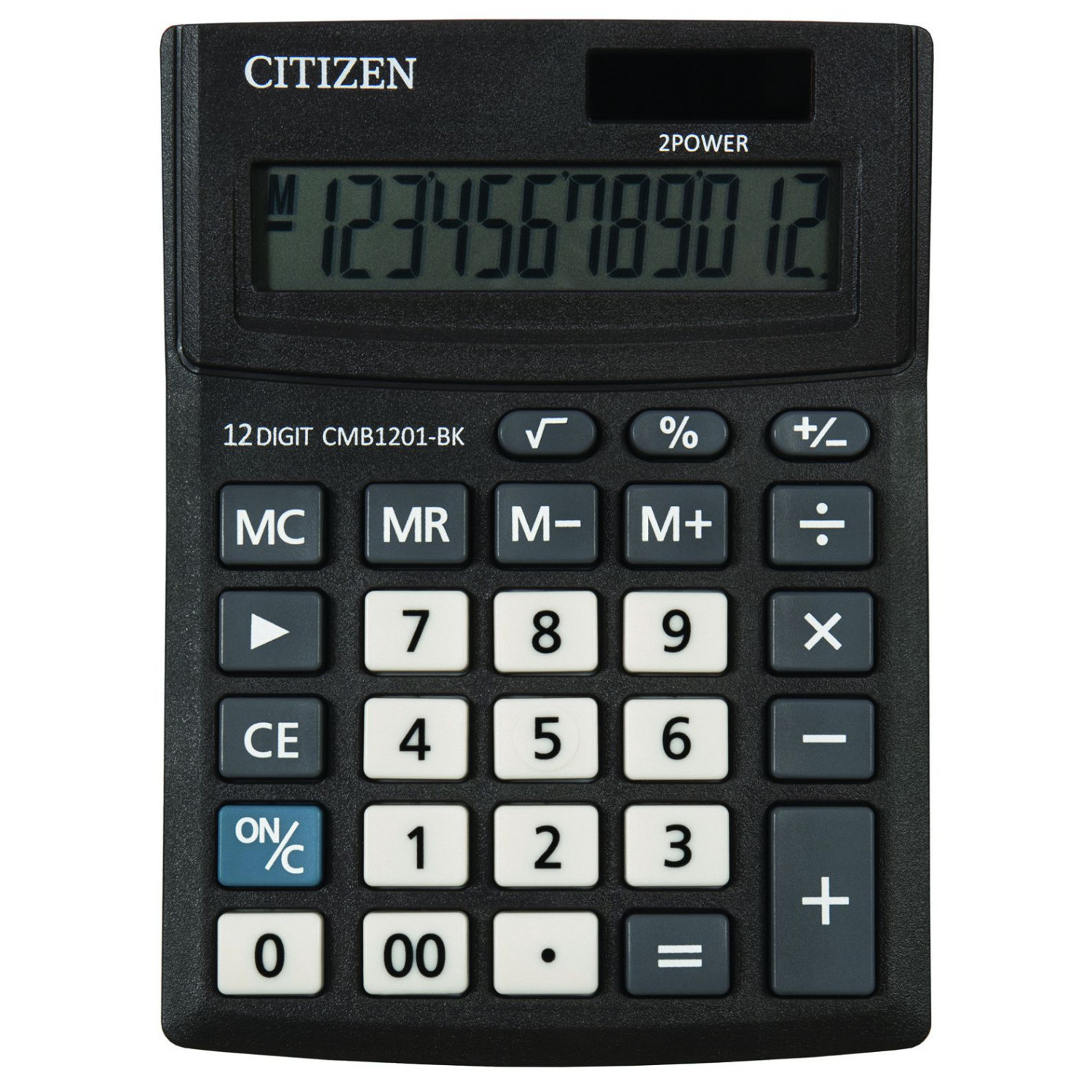 Калкулатор Citizen CMB 1201-BK, настолен, 12 разряда