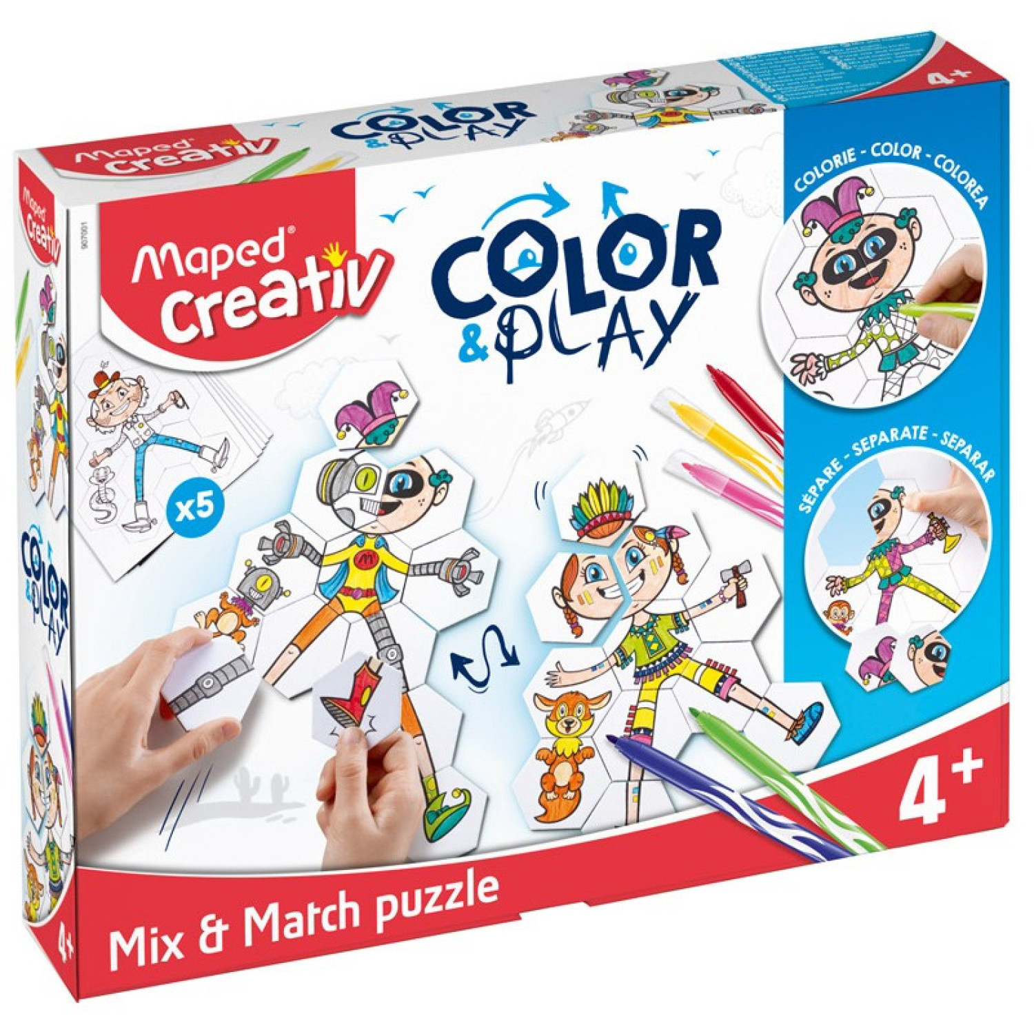 Пъзели Maped Color Play Комбо, 68 части