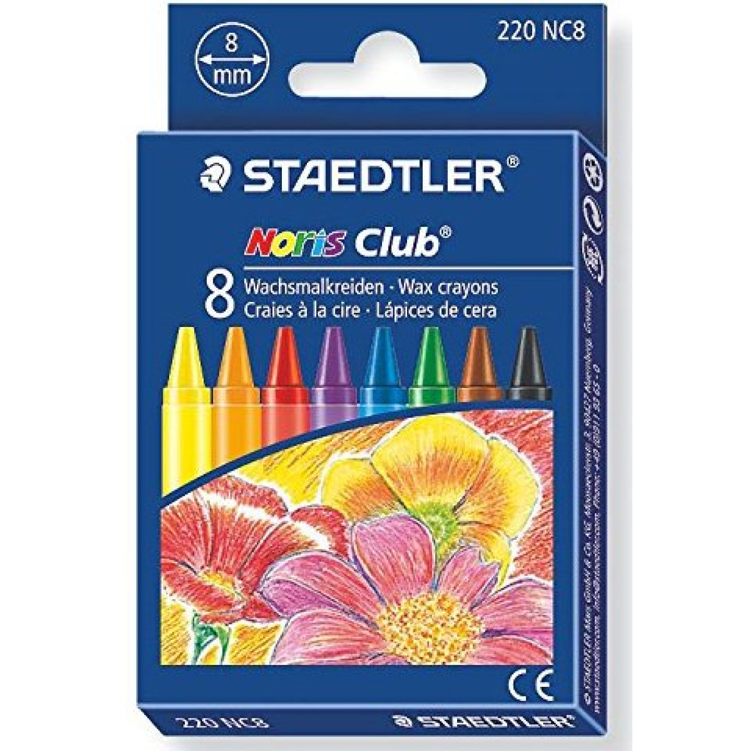 Пастели Staedtler Noris Club, 8 цвята