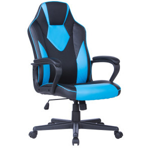 Геймърски стол Gamerix Storm, черно и синьо